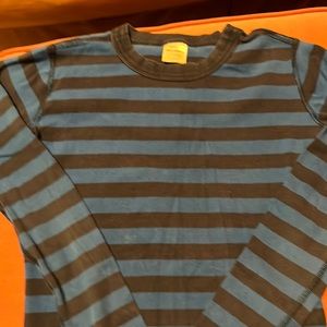 Hanna Anderson blue striped long sleeve pajamas